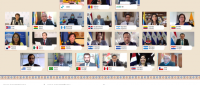 Fotografía muestra a ministros de educación de iberoamérica en reunión virtual