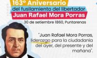 163° Aniversario del fusilamiento al Libertador Juan Rafael Mora Porras