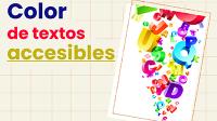 Color de textos accesibles