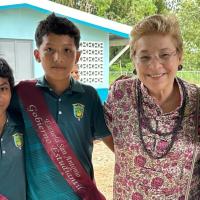 Presidente celebra con la comunidad de San Antonio de Yolillal el nuevo rostro de la escuela