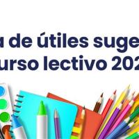 Lista sugerida útiles y materiales 2026 