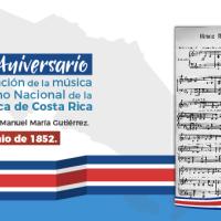 11 de junio, Día de la creación de la música del Himno Nacional de Costa Rica.