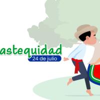 Dos personas bailando típico. 24 de julio, Día de la Guanacastequidad.