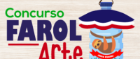 Logo Concurso Farol Arte, farol colores típicos con un perezoso