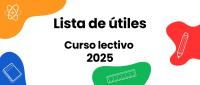 Lista de útiles Curso lectivo 2025 