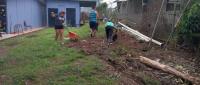 Comunidad embellece escuela San Antonio en San Carlos 