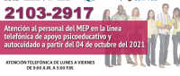 servicio de atención psicologica para personal docente y administrativo del MEP