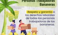 Respeto y garantía a los derechos laborales de todas las personas trabajadoras de las bananeras.