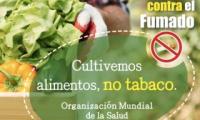 "Cultivemos alimentos, no tabaco", Organización Mundial de la Salud