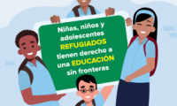 Niñas, niños y adolescentes REFUGIADOS tienen derecho a una EDUCACIÓN sin fronteras