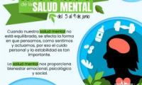 "La salud mental nos proporciona bienestar emocional, psicológico y social".