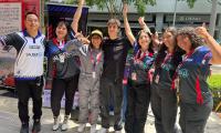 Fotos tomadas del Boletín Salesiano. Imágenes del estudiantado ganador del F1 In Schools Costa Rica.