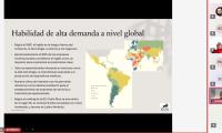 1.073 profesionales en Orientación se actualizaron sobre tendencias del mercado laboral -	Profesionales en Orientación de todo el país -	Webinario 1: Tendencias globales de capital humano  -	Webinario 2: Inglés como entrada laboral al mundo altamente competitivo.