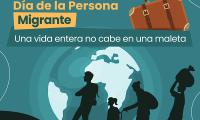 18 de diciembre, Día de la Persona Migrante. Frase: Una vida entera no cabe en una maleta