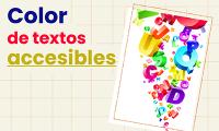 Color de textos accesibles