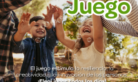 Efeméride:  28 de mayo, Día Internacional del Juego Frase:  El juego estimula la resiliencia, la creatividad y la innovación de las personas. ¡Elegí jugar todos los días!