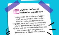 Información sobre aspectos relevantes que inciden en la gestión de los centros educativos privados.