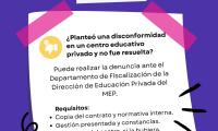 Información sobre aspectos relevantes que inciden en la gestión de los centros educativos privados.
