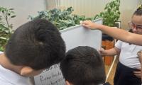 Niños de Escuela Japón encuentran en huerta escolar un aula a cielo abierto