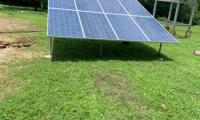 Panel solar del CTP de Nicoya ubicado en parte de los terrenos del colegio 