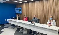 Autoridades del MEP y PANI participan en conferencia de prensa 